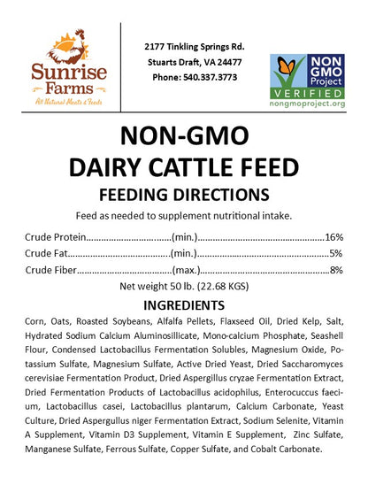 Non-GMO Cattle Feed