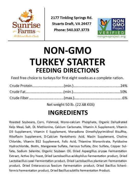 Non-GMO Turkey Starter Feed